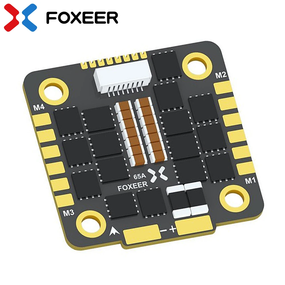 

FOXEER Reaper F4 128K 65A ESC BLHeli32 4in1 3-8S Lipo Входной сигнал DShot 150/ 300/ 600/ 1200/ MultiShot/OneShot для RC FPV Drone