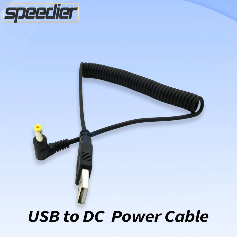 

USB 2.0 A Type Male to Right Angled JACK DC 4.0x1.7mm 4.7x1.7mm 5.5x2.1mm 5.5x3.0mm 3.5x1.35mm 5V Power Cable 1m