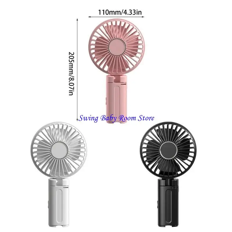 Fã mão mão k1ad ventilador USB Small portable Table Fan Clip -chuvas 3 velocidades