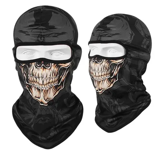 3D Skull Mask Balaclava Cap Breathable Motorcycle Riding Full Face Scarf Outdoor Men Head Cover Cycling Headgear Neck Gaiter Hat - Image 33