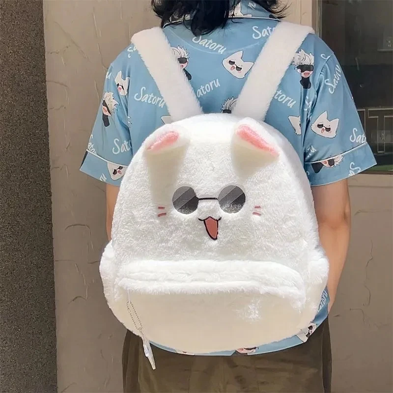 

Аниме Jujutsu Gojo Satoru, рюкзак для косплея, плюшевая милая сумка-мессенджер, студенческая сумка через плечо, большая вместительная сумка через плечо, Рождество