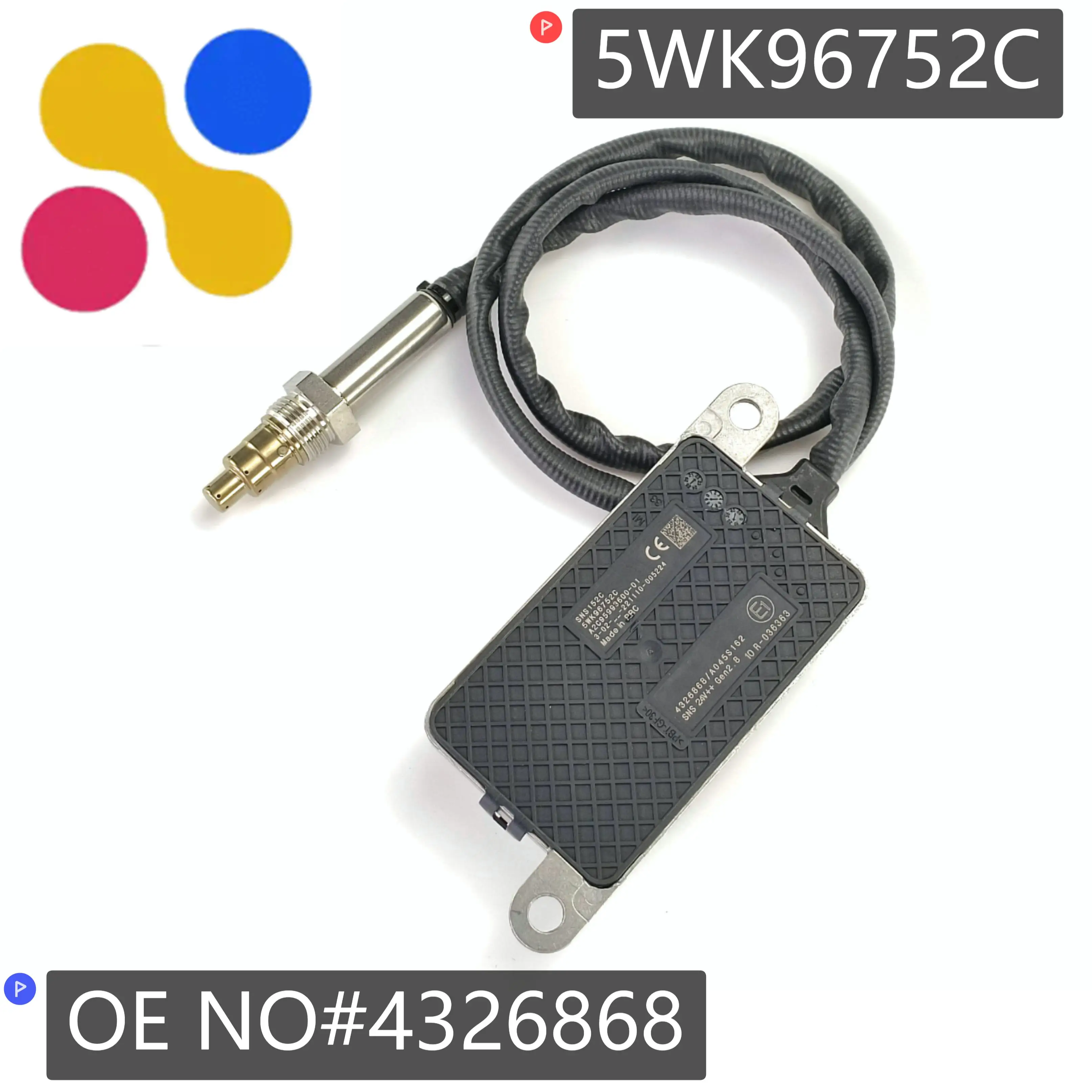 

4326868 5WK96752C For NGK Probe Nitrogen Oxygen NOX Sensor For Cummins Engine Truck Spare Parts Engine Truck Spare Parts