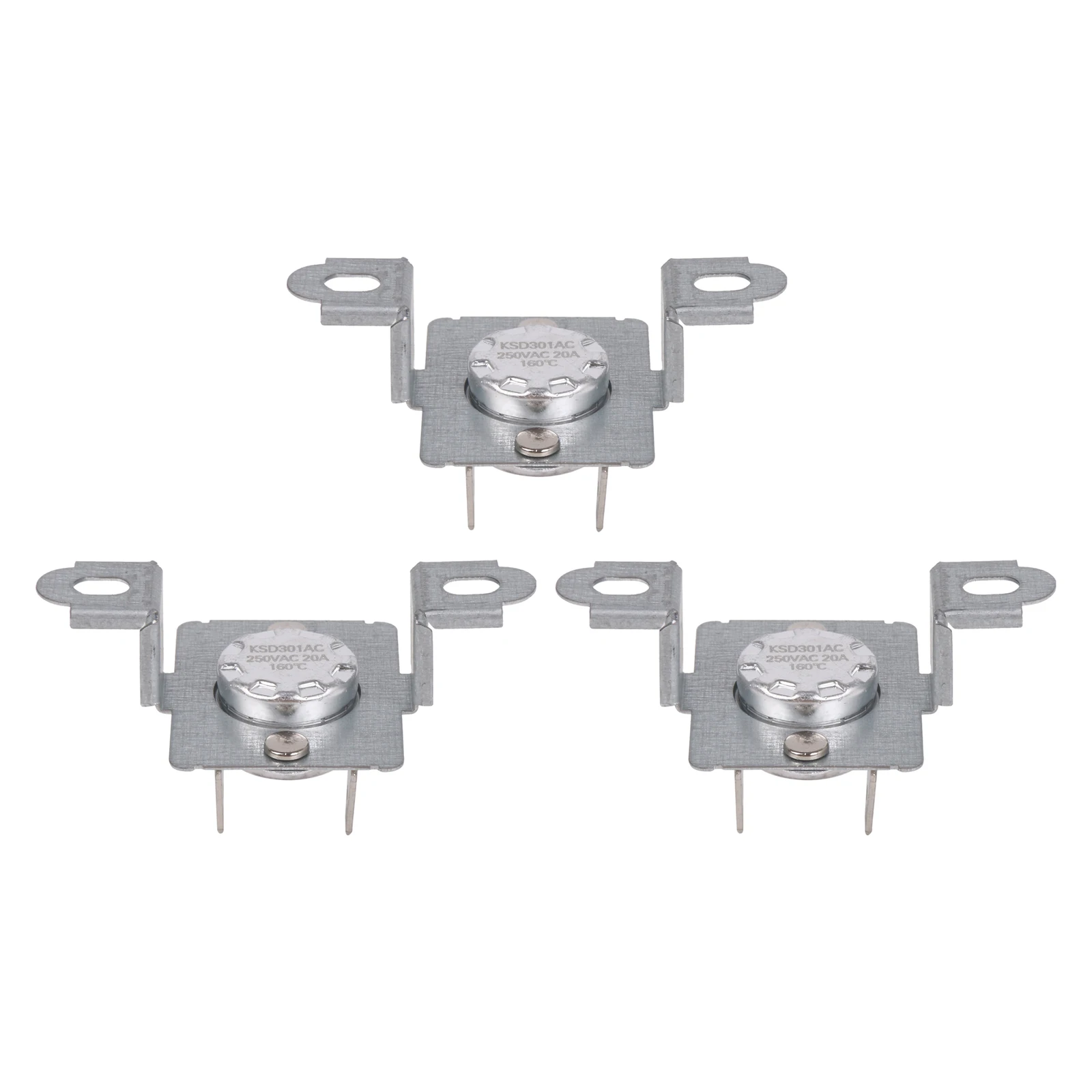 3Pcs Silver Dryer Thermal Fuse DC96-00887A Metal Replacement Spare Parts for Clothes Dryer
