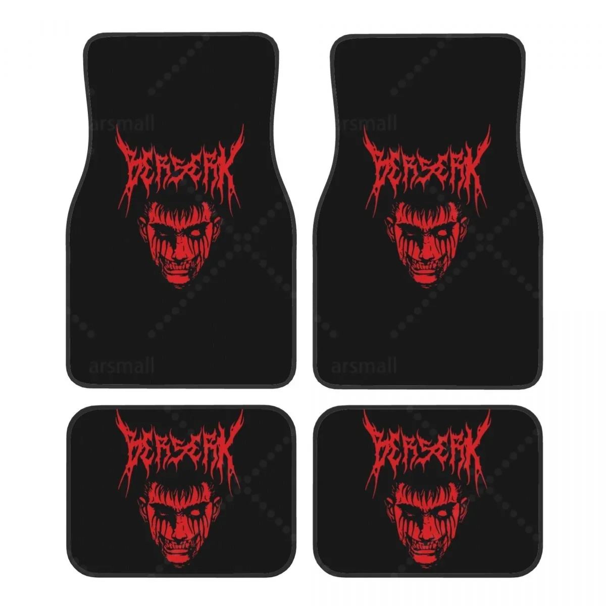 

Japan Anime Berserk Car Floormat Heavy Duty Front Rear Rubber Floor Mats Carpet Floor Protection Fits Most Vehicles