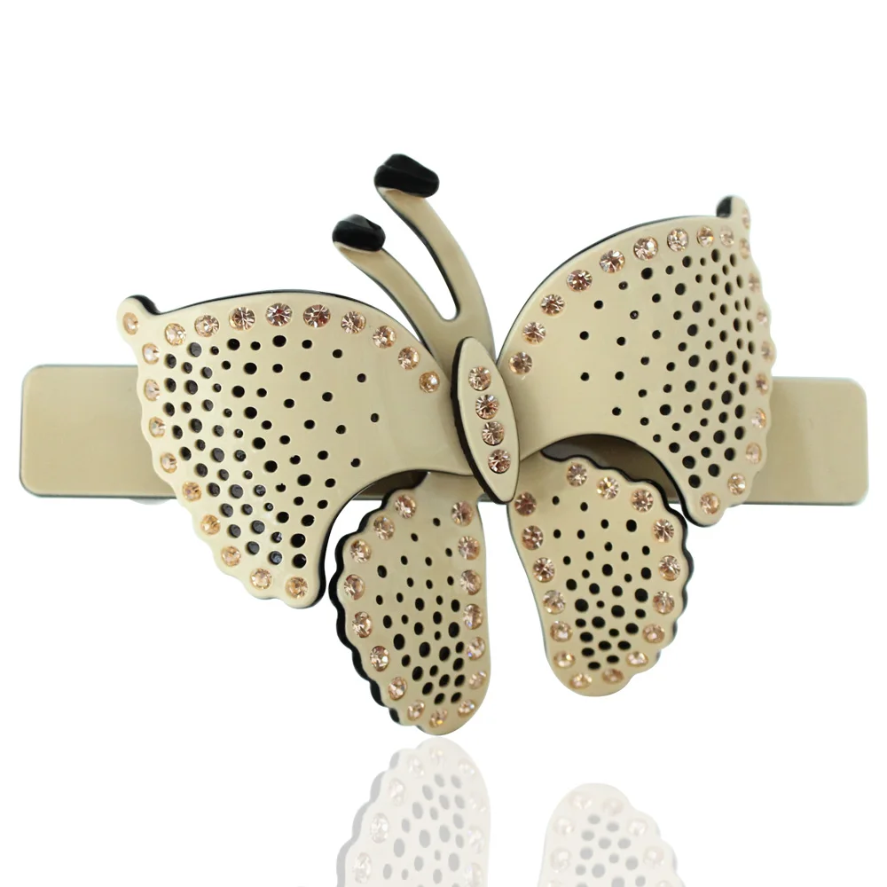 Classic Butterfly Hair Clip Barrettes for Women Girls Good Handmade Hair Jewelry Ornament Accessory - Christmas Party Dance