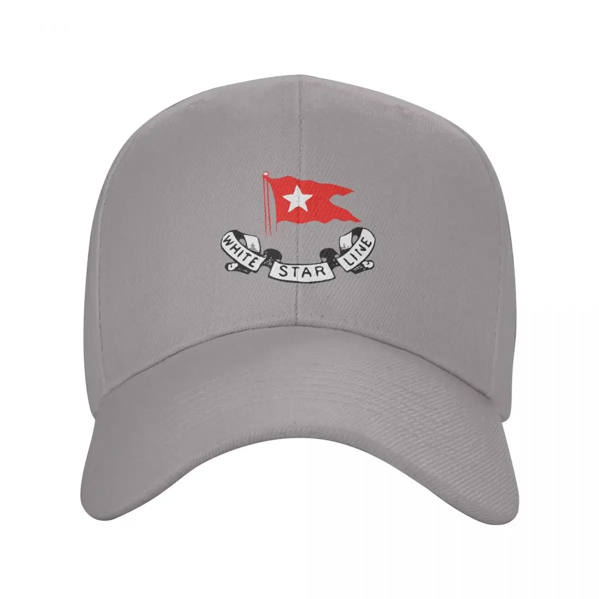 Titanic White Star Line - Red Flag With Star Logo Cap Fashion Casual Baseball Caps Adjustable Hat Summer Unisex Baseball Hats