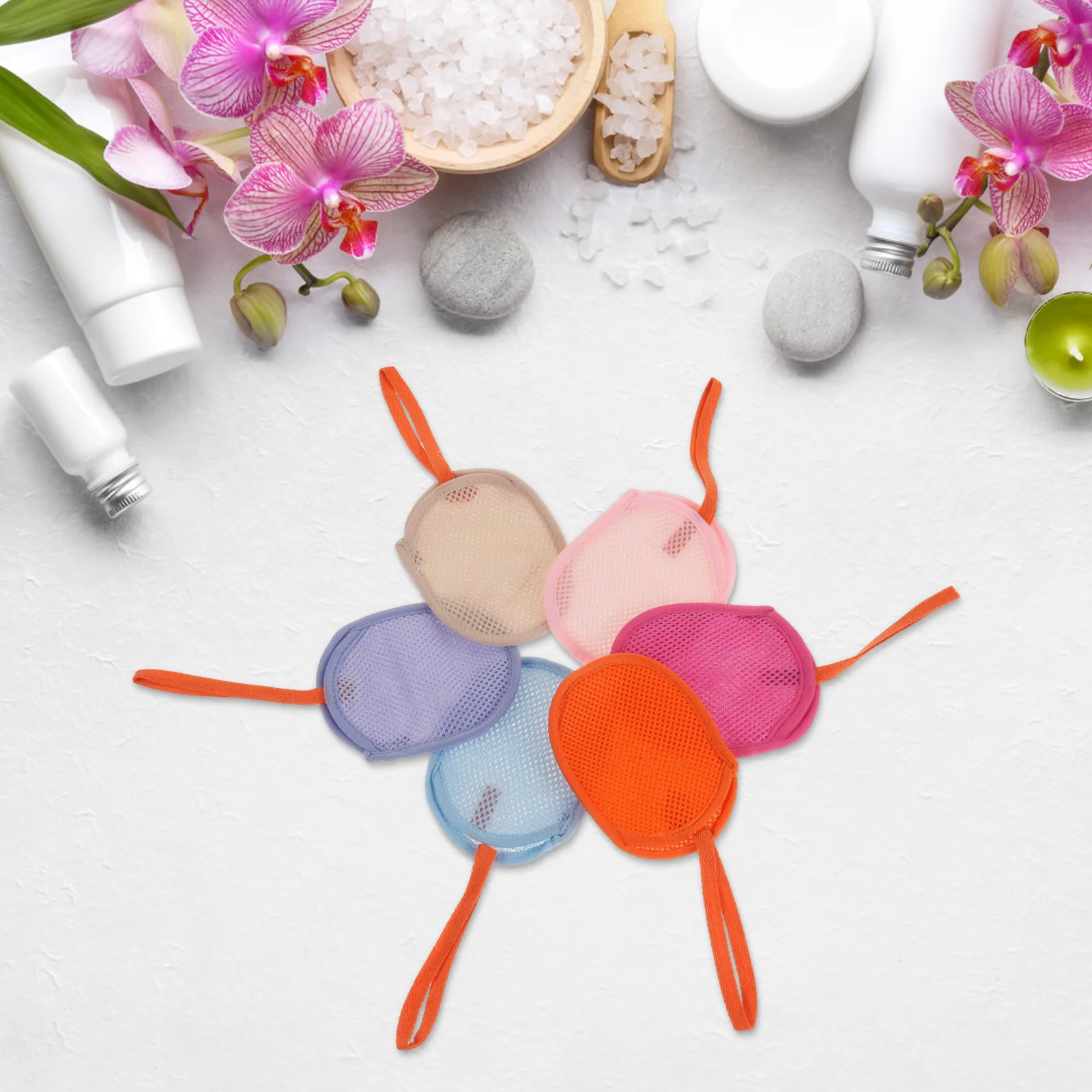 6 шт., пенящаяся сетка, мешок для мыла, отшелушивающая сетка для пены для бара, мыла, путешествий, купания, быстросохнущая сумка, экономия шнурка для хранения, душ