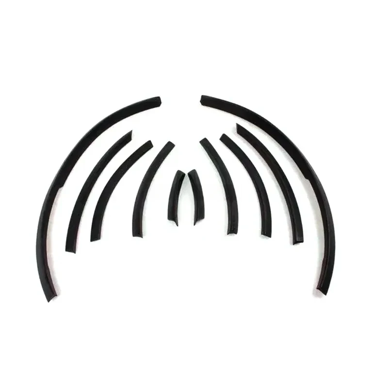 Factory Hot Selling 10PCS/SET PP Matte Black Bumper Side Wheel Eyebrow Car Protect for s Q7 SQ7 RSQ7 2006 - 2015  Styling