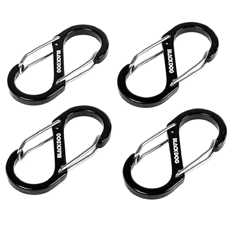 BLACKDOG S-Shaped Hang Buckle Aluminum Alloy Hang Buckle Multi-Functional Hang Buckle Outdoor Hang Buckle