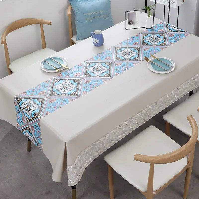 New Nordic Simple Linen Tablecloth Home Party Wedding Antifouling Table Mat Rectangular Dining Table Decoration Tablecloth