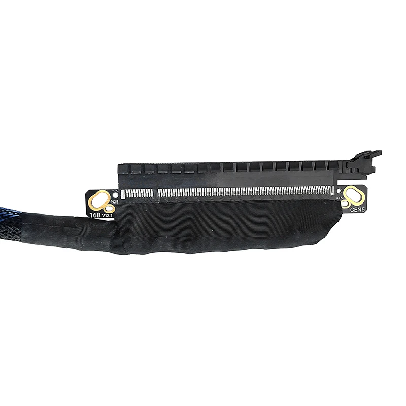 PCIe 5.0 x16 Gen5 Riser-Kabel 64Gbps, 6-lagiges PCB, versilbertes GPU-Verlängerungskabel für Grafikkarten – Detail 34