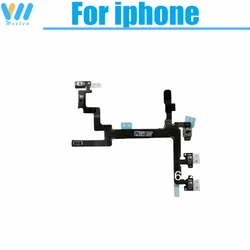 Genuine Power Volume Flex Cable For iPhone 4 4S 5 5C 5S 6 6S 6Plus 6SPlus ON OFF Power Volume Switch Side Key Flex Cable Parts