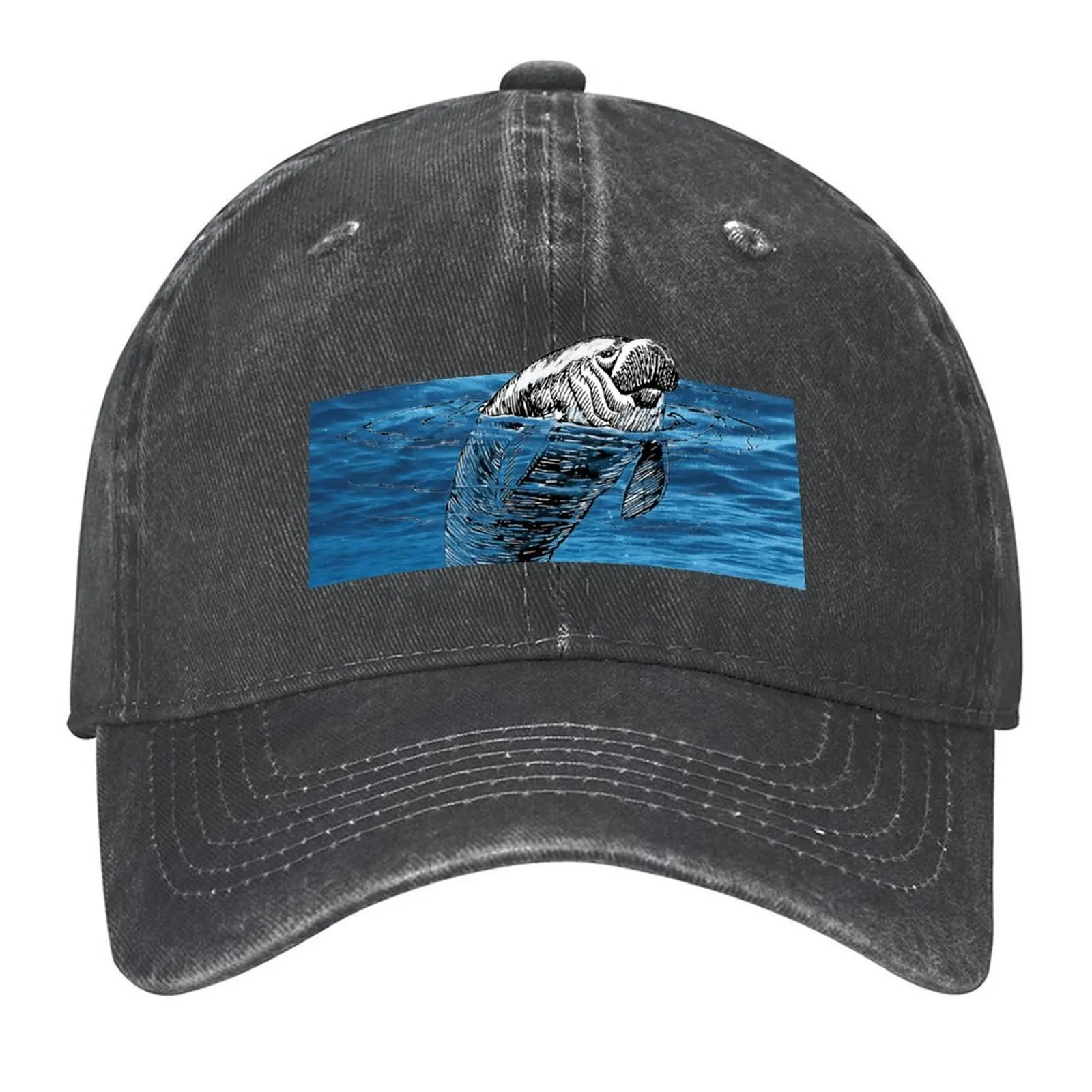 

2026 Just A Girl Who Loves Manatees - Manatees Lover Quote Baseball Cap Visor Cosplay Unique Hats Baseball For Men Women's
