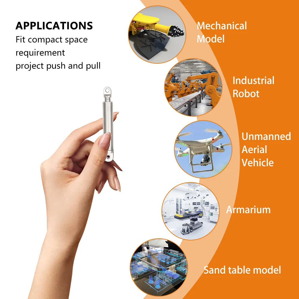 

Micro Linear Actuator with PWM Control & Built-in Protection | 7.4V Tiny Electric Push Rod for DIY Models