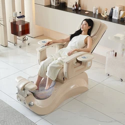 Silla eléctrica reclinable para salón de manicura, cuidado de los pies, pedicura, spa