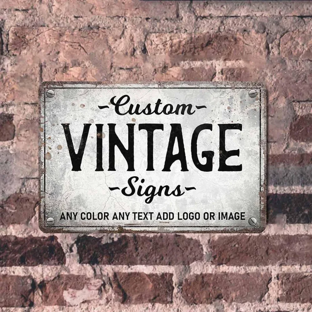 1PC Personalized Metal Sign Modern Decorative Custom Text Rust and Fade Resistant for Home Delivery Signs Wall Art for Outdoor U