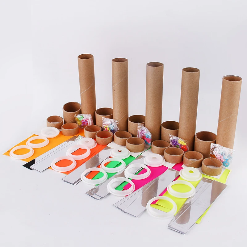 DIY Roterende Caleidoscoop Materiaal Kit Eenvoudig Kleurrijk Caleidoscoop Speelgoed Wetenschappelijk Experiment Leermiddelen Handgemaakt Speelgoed Voor