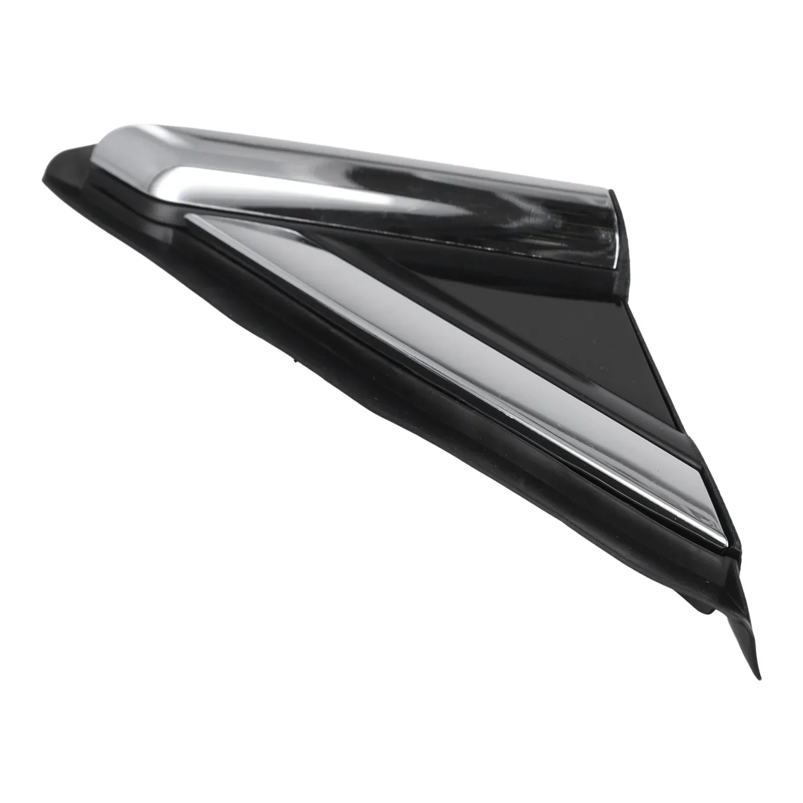 

Auto Parts Replacement Color Black amp Chrome Mirror Corner Molding ABS Material Direct Replacement Easy Installation