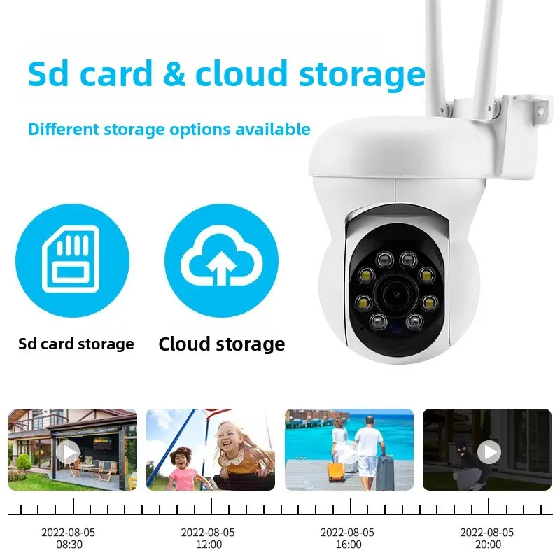 K21 HD Security Camera Dual-Light Night Vision PTZ Remote Intercom Humanoid Tracking Indoor Outdoor Surveillance Monitor