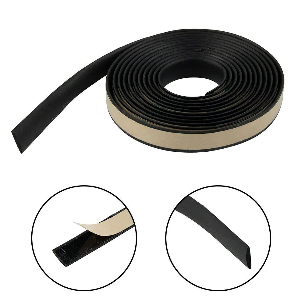 1pc Car Sealing Strip Waterproof Weatherstrip Decorative Windshield Protective Shock absorption Trim Double-sided tape Dustproof