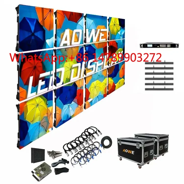 

P3.91 P4.81 Full Color Panel Indoor Outdoor Stage Rental Advertising Wall