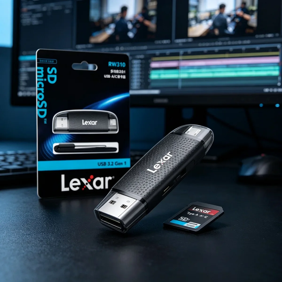 leitor-de-cartao-lexar-dual-slot-usb-a-usb-c-com-velocidade-de-ate-205mb-s-usb-32-para-cartoes-sd-e-micro-sd-para-telefone-e-computador