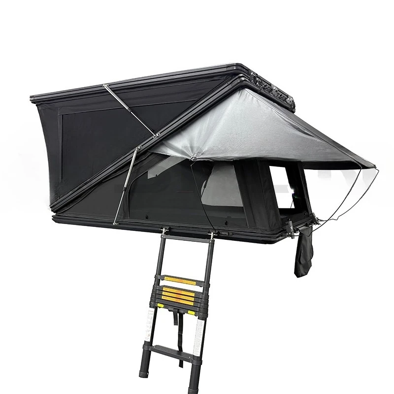 Outdoor camping UV protection ABS hard shell roof tent Z folding spacious space camping roof tent hard shell aluminum