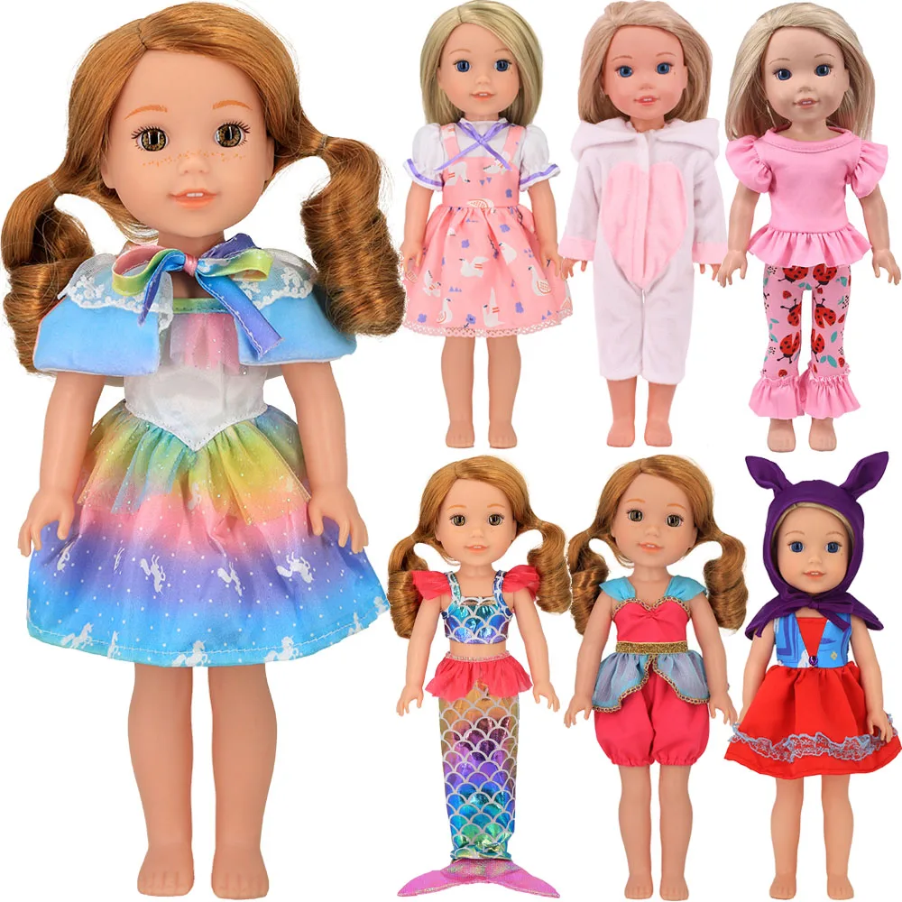 Doll Clothes Dress For 14.5inch Doll&36Cm Paola Renio Baby Doll Accessories Jumpsuit Dressing Up Children's Toys,Girls Gifts