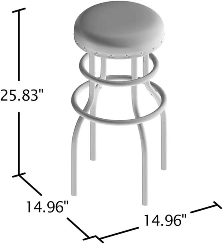 Casta-taburete de Bar rústico de piel sintética con cabeza de Nailhead, en bronce, Juego de 3