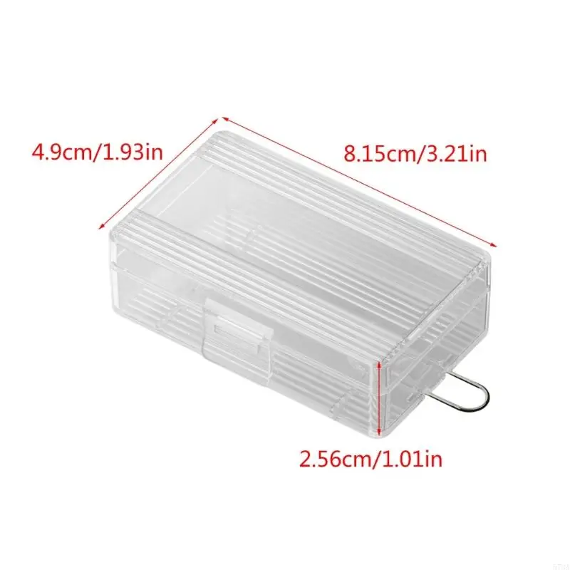 573A 2PC 21700 배터리 용 소형 배터리 컨테이너 배터리를 안전하고 쉽게 접근 할 수있는 내마모성 상자