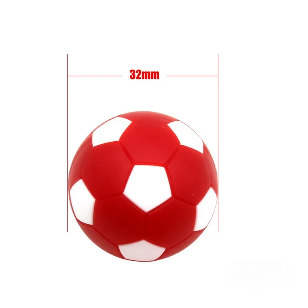 Ballon de football noir et blanc, 6 pièces, 32mm, pour le divertissement, flexible, entraînement, relaxant, mini, football de table, tendance