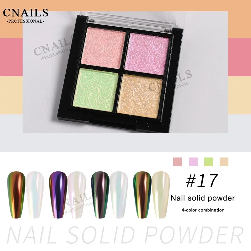 

CNails зеркальный ногтевой порошок Твердые хромированные блестящие хлопья для ногтей металлик для маникюра украшение для ногтей Блестящий пигмент