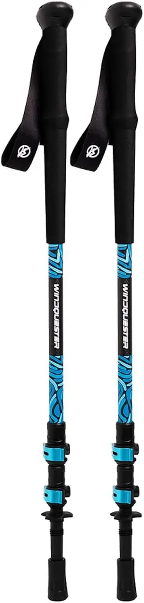

Carbon Fiber Trekking Poles Adjustable Lightweight Hiking Poles Quick Lock Compact for Backpacking Camping Travel