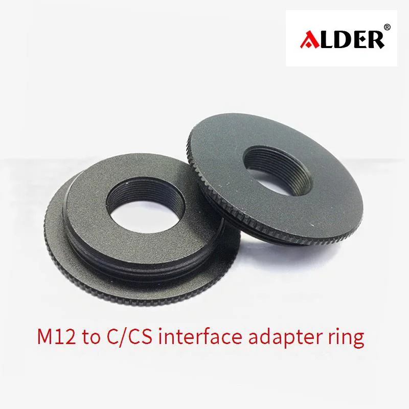 CS Mount Adaptador Conversor Anel para Câmera de Segurança CCTV, Metal, liga de zinco, M12, M12, CS Lens Mount Adaptor, M12 para C, IPC Acessórios