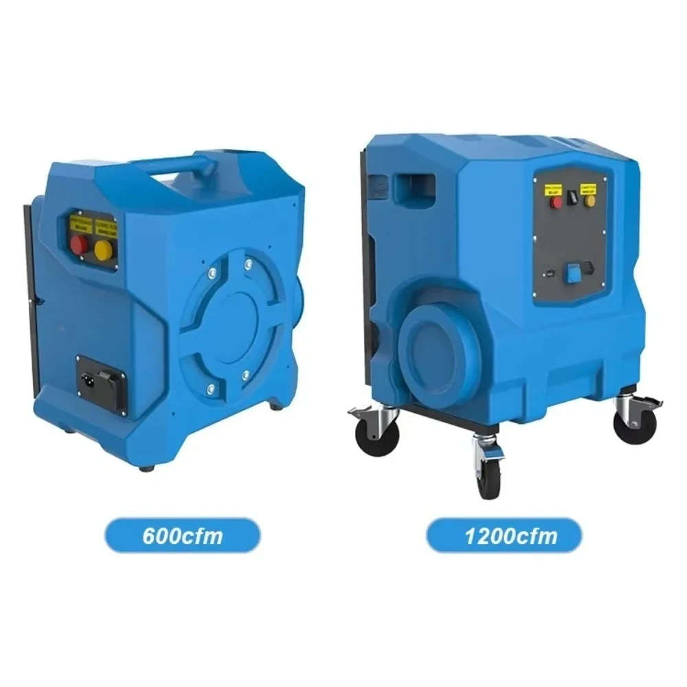 

Commercial 500 600 800 CFM Hepa 13 Filter Industrial Negative Air Scrubber Portable Dust Air Purifier Vacuum