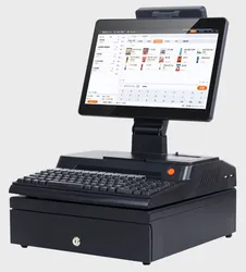 14.1 inch touch screen, cash box, keyboard, whole package POS computer factory POS System cash Register Terminal