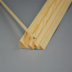 Custom Natural Siberian Scots Pine Strips,Isosceles Triangular Wood Strip,(Side 3mm to 30mm) for DIY Craft,Furniture Woodworking