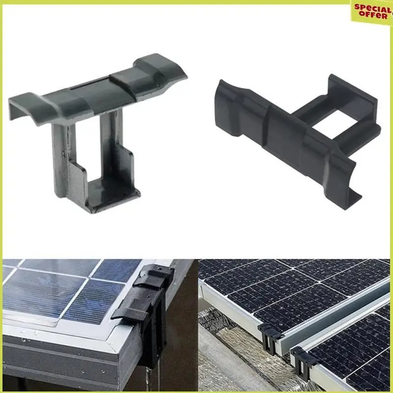 

A34R 150Pc Solar Panel Frames Water Drained Clip Thickness 30Mm PV Panels Auto Remove Stagnant Water Dust Outdoor Tool