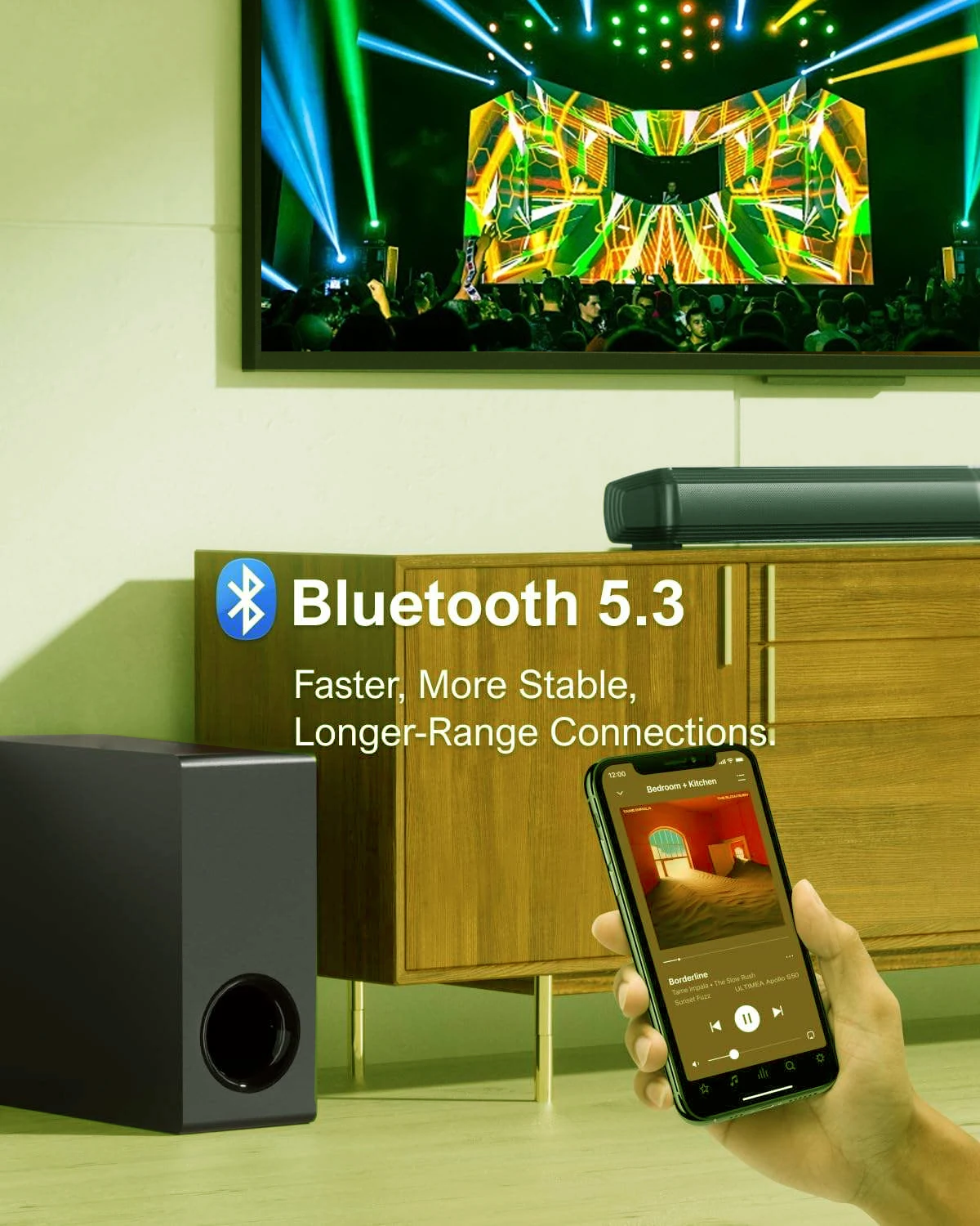 ULTIMEA Gleichen Stil Smart TV Soundbar Heimkino Sound System Subwoofer Computer Musik Gaming Decke Lautsprecher BT Mit Großhandel