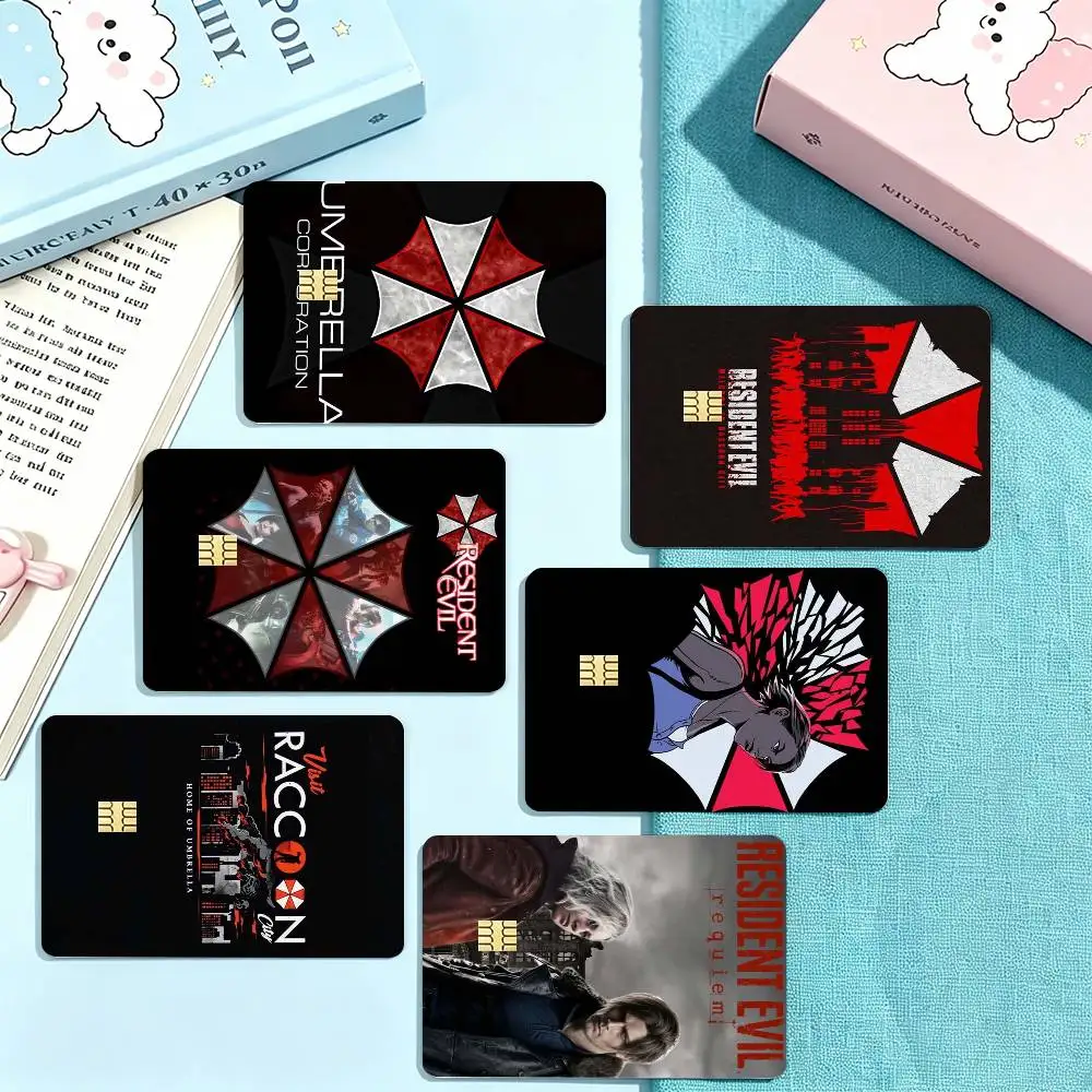 R-Resident MOIVE Evil Credit Card HD Stickers Small Chip Waterproof Sticker Game Card Decal Gift