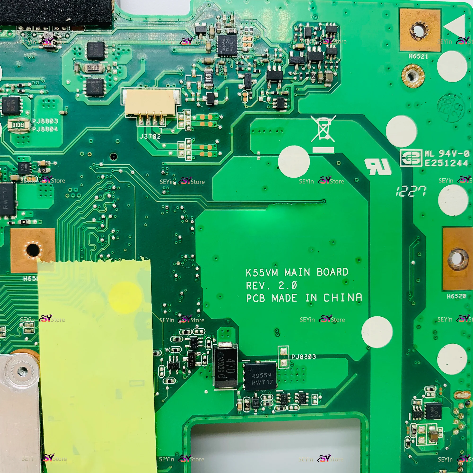 K55VM Laptop Motherboard Für ASUS K55VM K55VJ K55V R500V Notebook Mainboard REV: 2,0/2,1/2,2/2,3 HAUPTPLATINE TEST OK