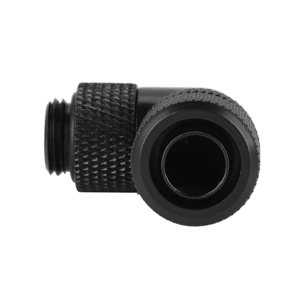 

Durable G1/4 Water Cooling Fitting Leak Proof Black Right Angle Elbow 90° Right Angle Thin Tube Fitting Custom Loop Cooling