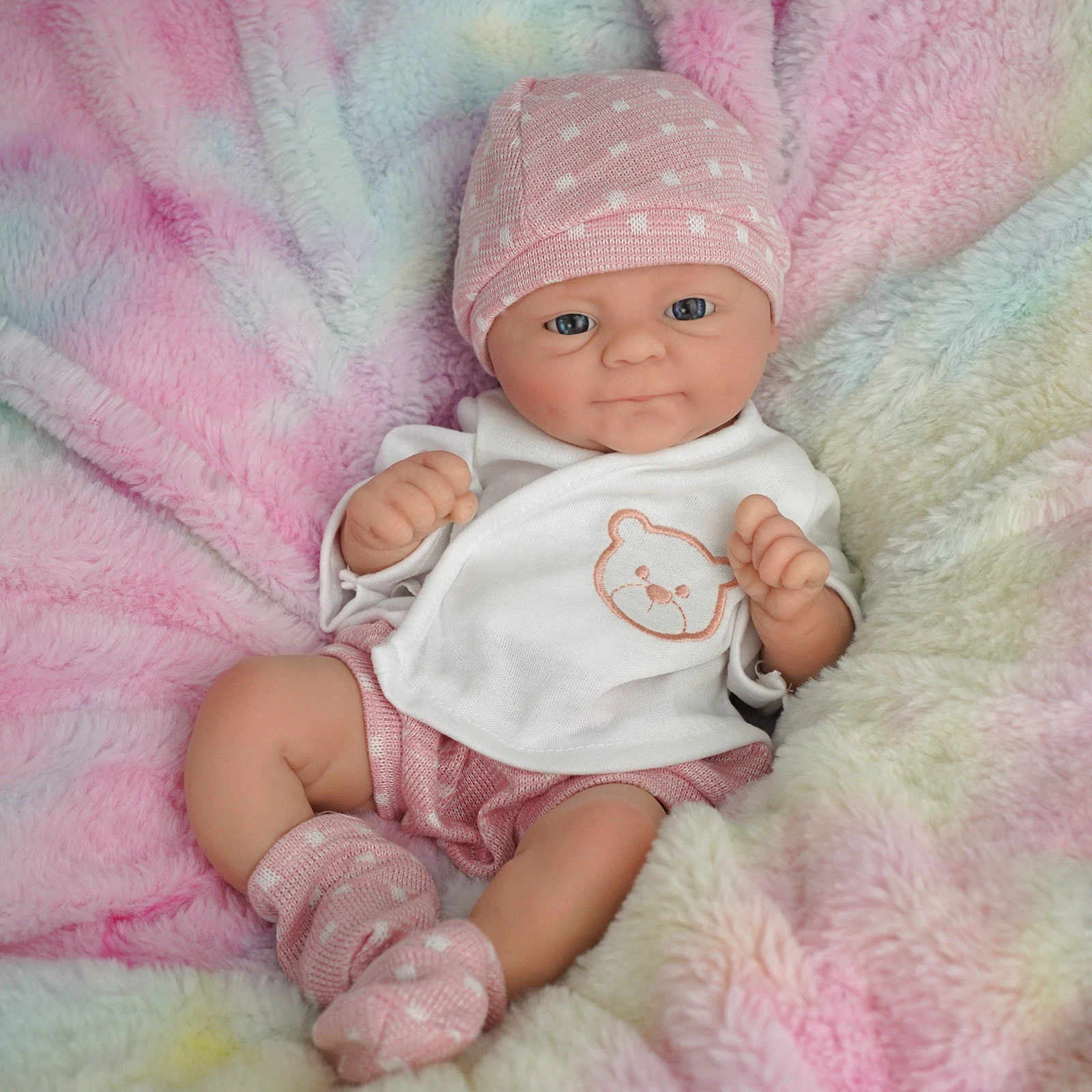14 pollici Full Body Silicone Bebe Reborn Girl Coco Boy isacco Doll Soft realistico Baby fai da te giocattoli vuoti