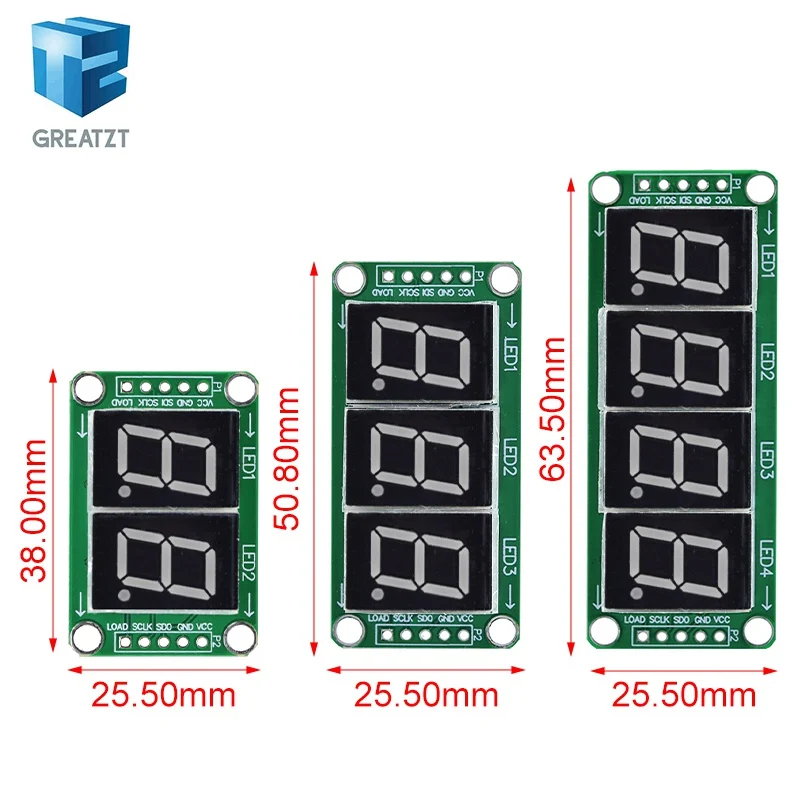 GREATZT Static Drive 2 3 4 Segment Digital Tube LED Display Module 2 Digital 74HC595 Tube 100% New original For Arduino