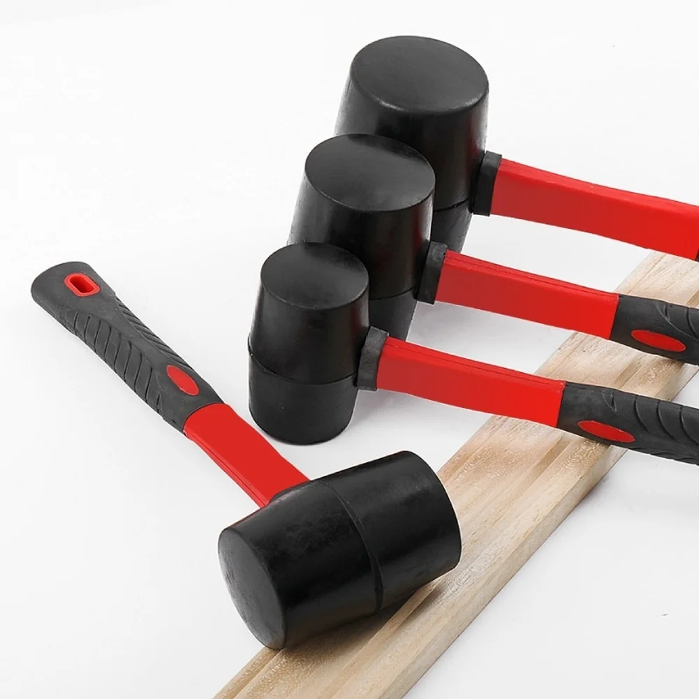 Rubber Mallet for Flooring and for tile Installation with Fiberglass Handle for Comfort Grip Non-Marking Striking Performance