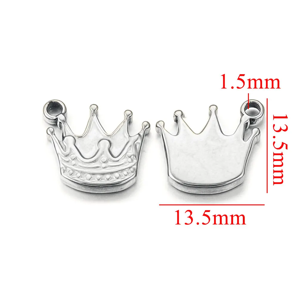 10Pcs Stainless Steel Gold-plated Small Charm Sun Flower Pendants