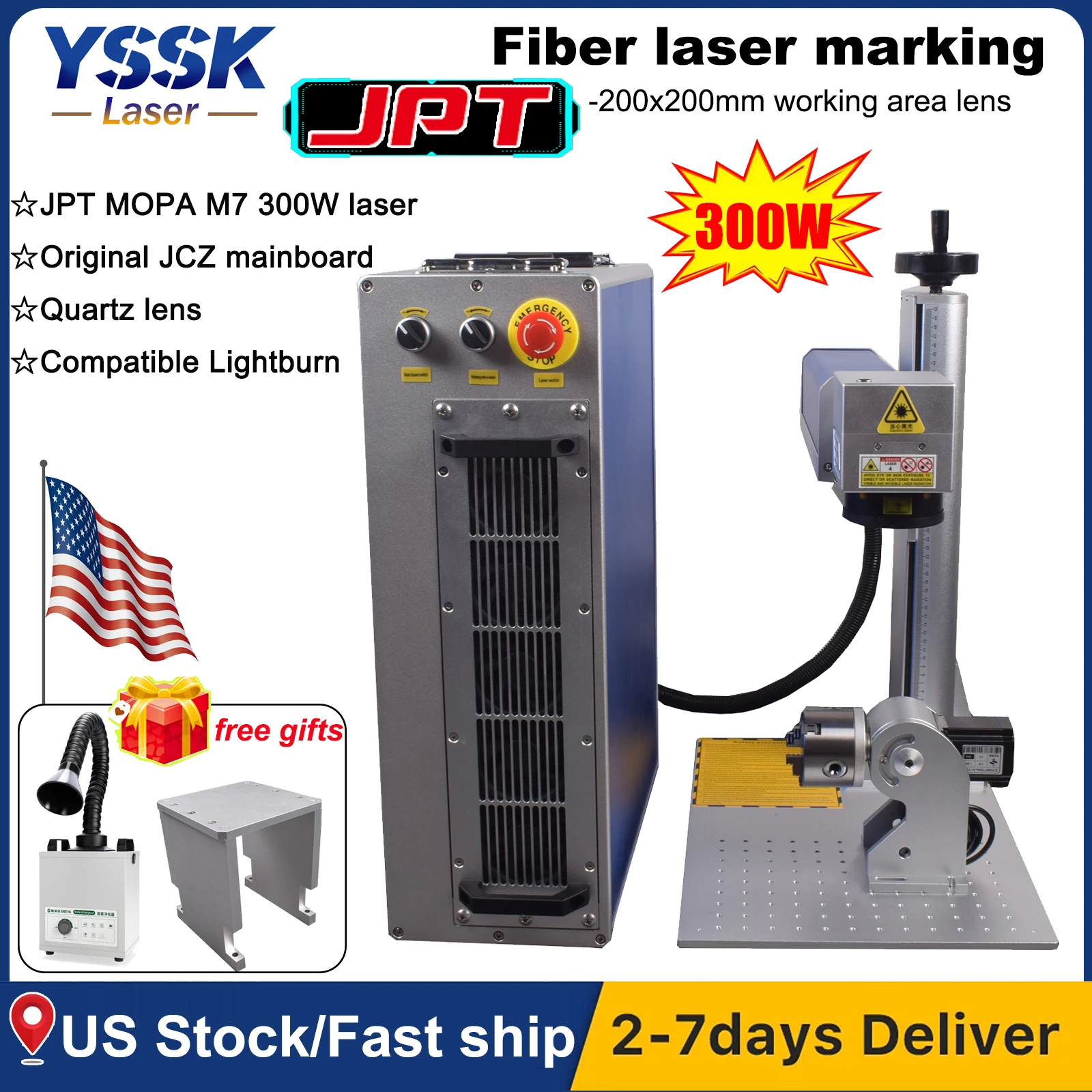 Jpt Mopa E 300W Fib…