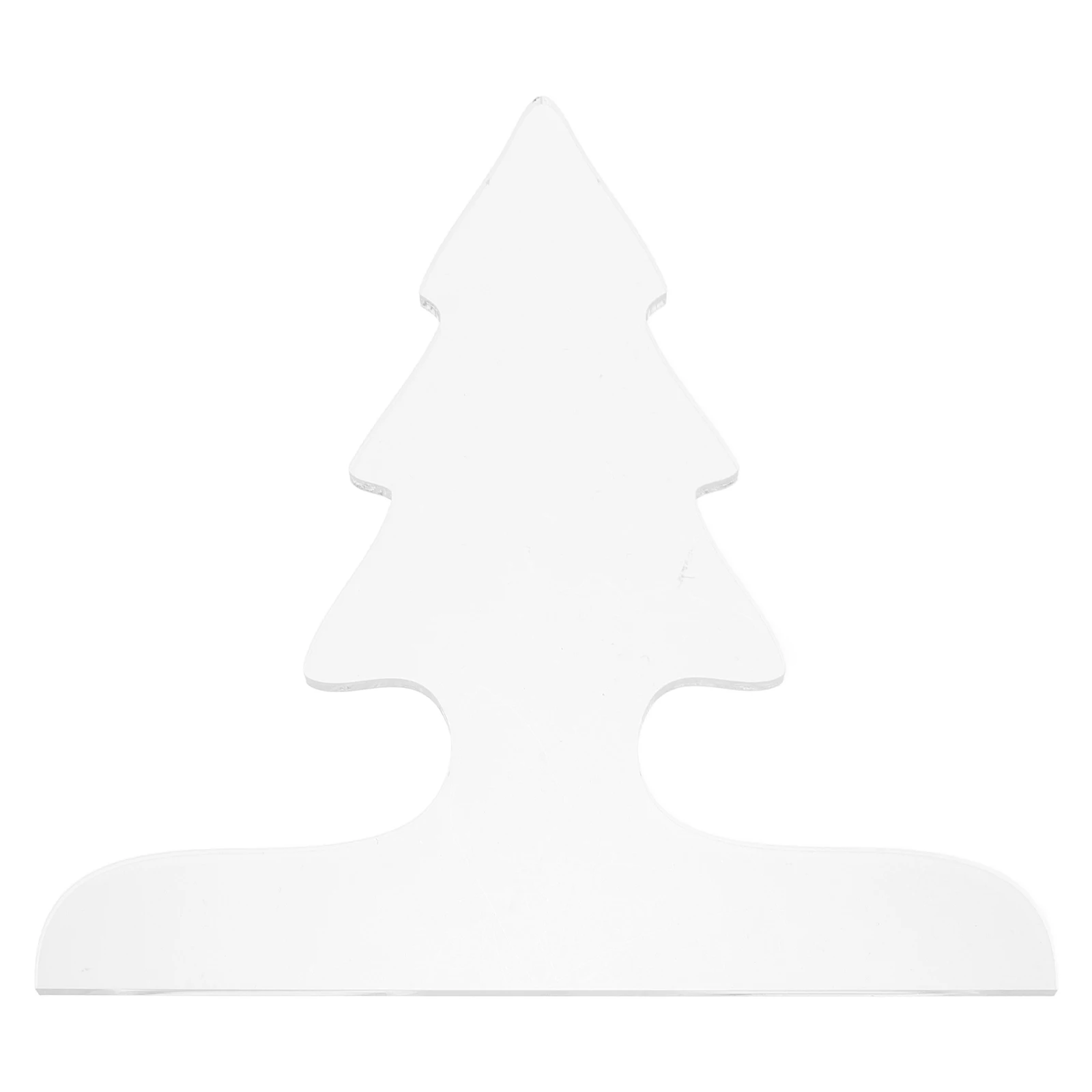 

Christmas Tree Cutting Board Handle Clear Acrylic Stencil Wood Working Kitchen Tool Practical Acrylic Charcuterie Template