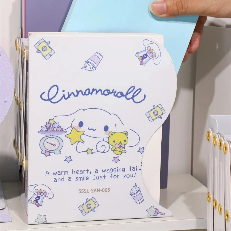 

Kawaii Sanrio Cinnamoroll My Melody Kuromi Bookshelf Anime Desktop Book Commodity Folding Shelf Desk Storage Rack Student Girl