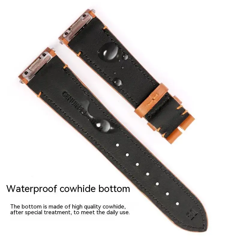男性用牛革時計ストラップ,クイックリリースストラップ,両面バックルに適しています,w2sa0009,wssa0037,w2sa0006,21mm